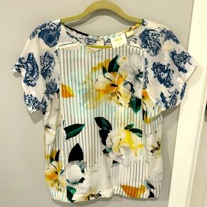 Maeve Silk Blouse with Button Back Detail